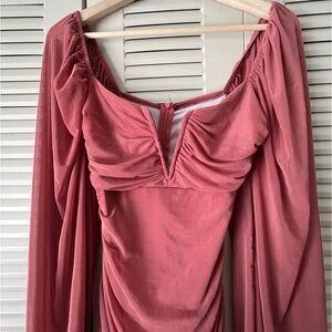 Ruched bodycon dress